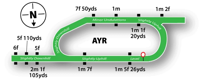 Ayr Flat course layout