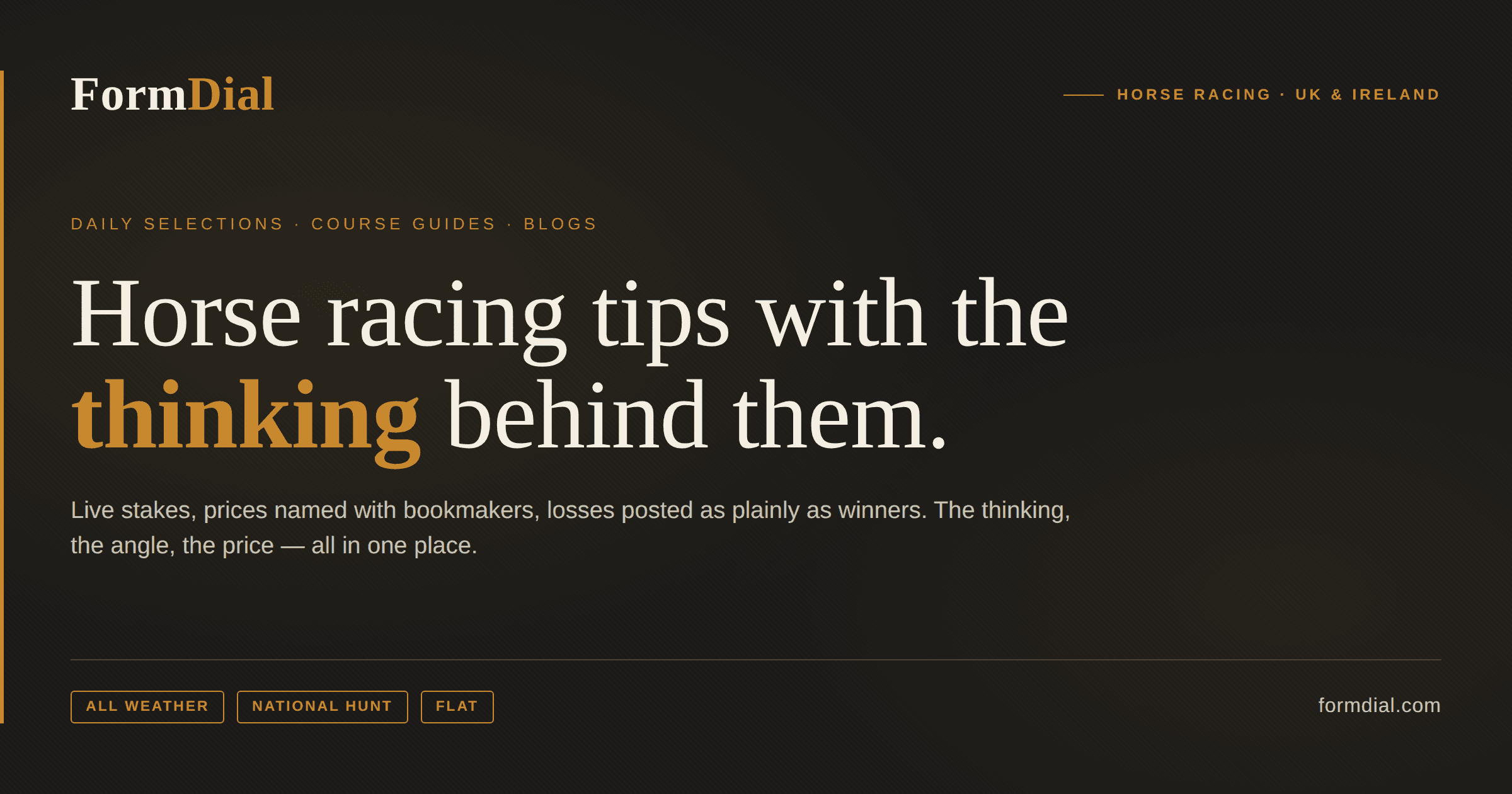 Flat Racecourse Guides: Draw Bias & Stats - Formdial