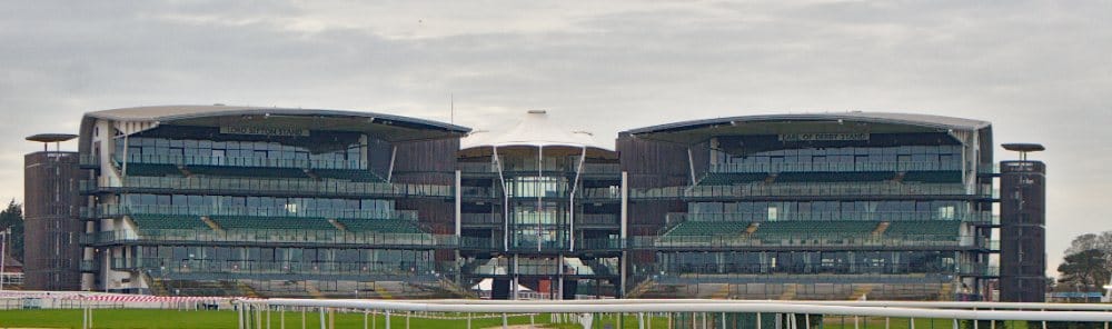 Lord Sefton and Earl of Derby Stands at Aintree Racecourse