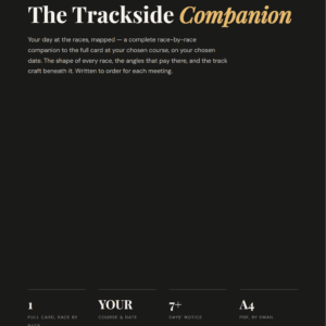 The Trackside Companion — your day at the races, mapped