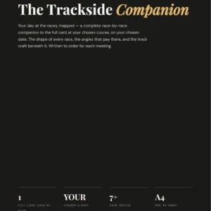 The Trackside Companion — your day at the races, mapped