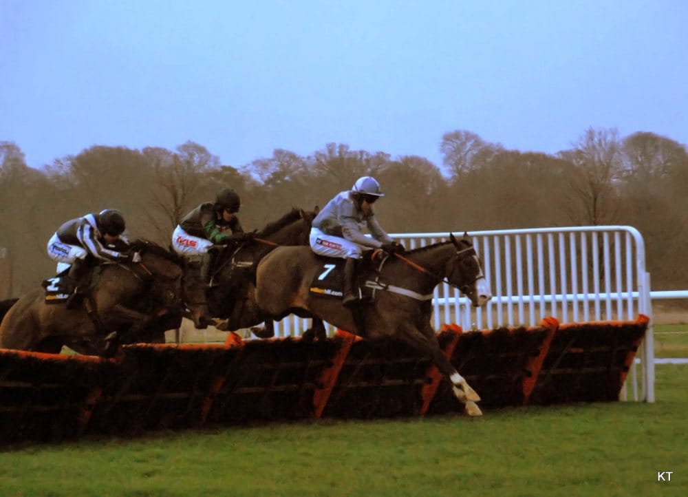 Former Champion Hurdler Punjabi leads in the Christmas Hurdle at Kempton Park